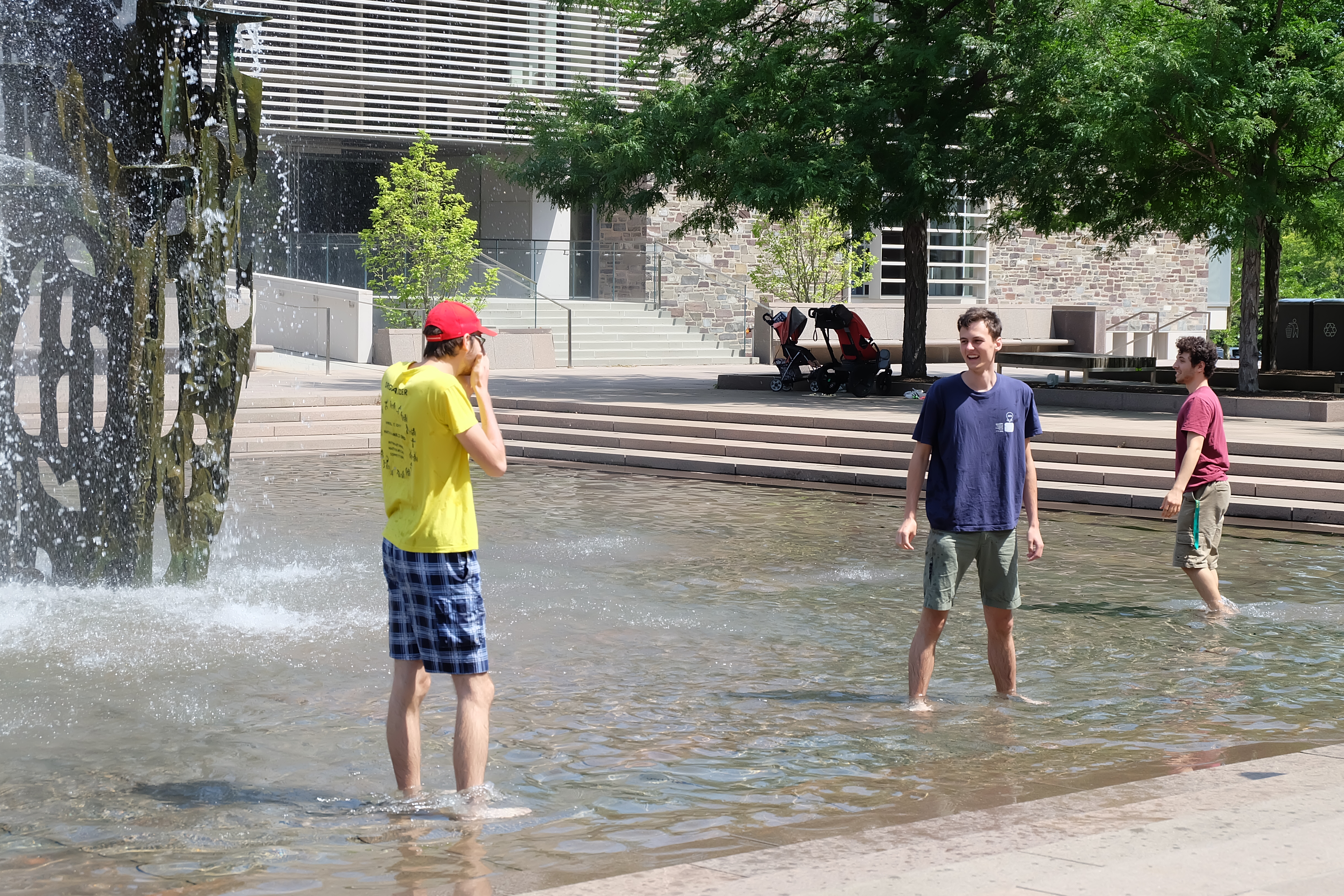 In the water in Princeton